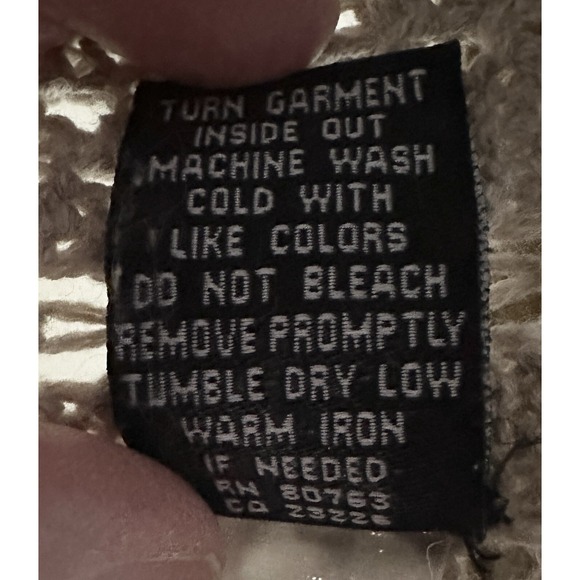 Moda International Sweater Woman's‎ Sz Medium Beige Cotton Waterfall Sides. - Picture 6 of 6